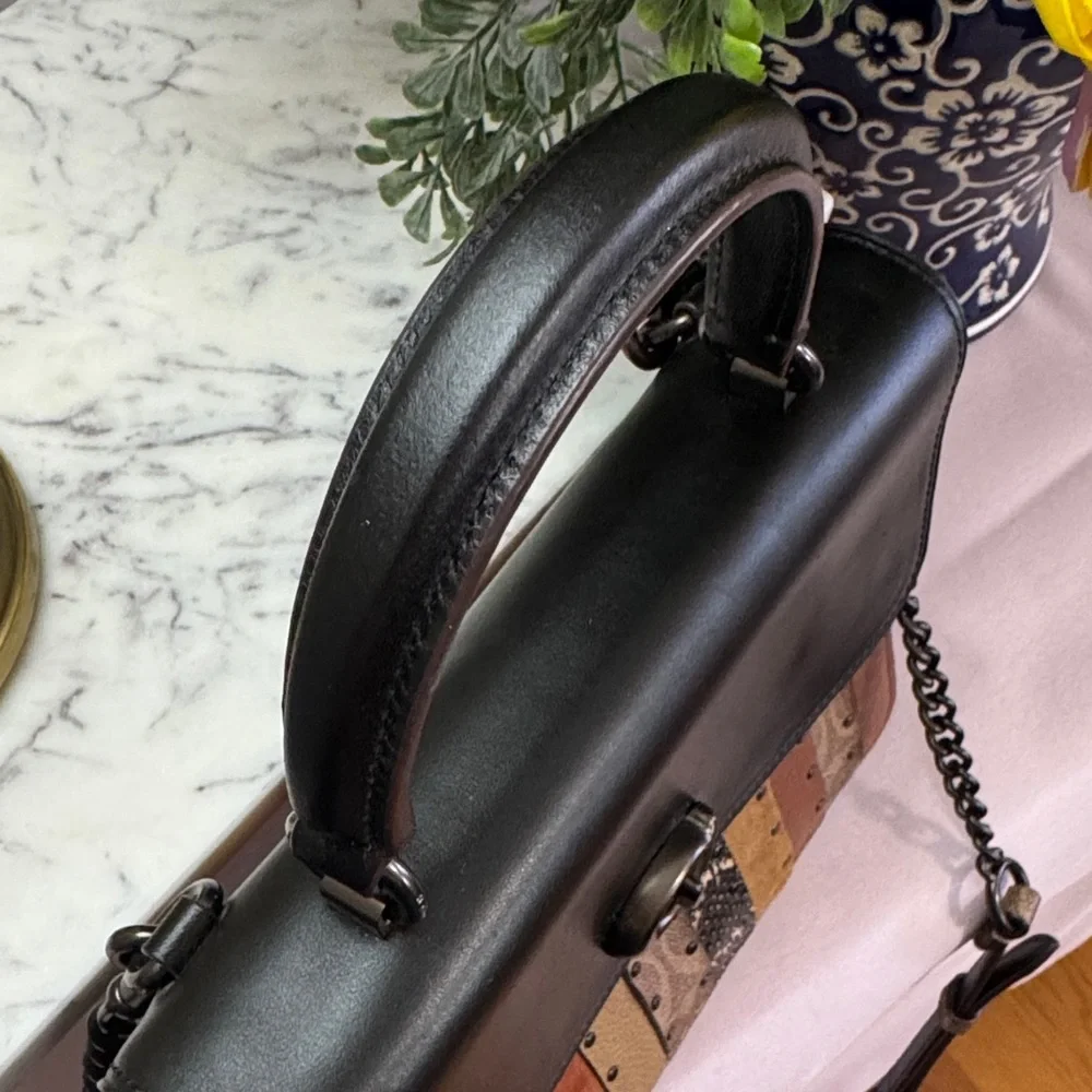 Coach Rare Exotic Top Handle Parker Bag Suede interior PRISTINE - Picture 3 of 16